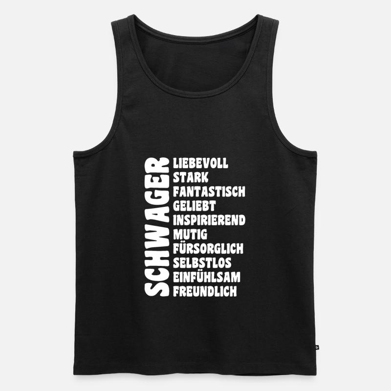 Schwager - Männer Premium Bio Tank Top - Schwarz