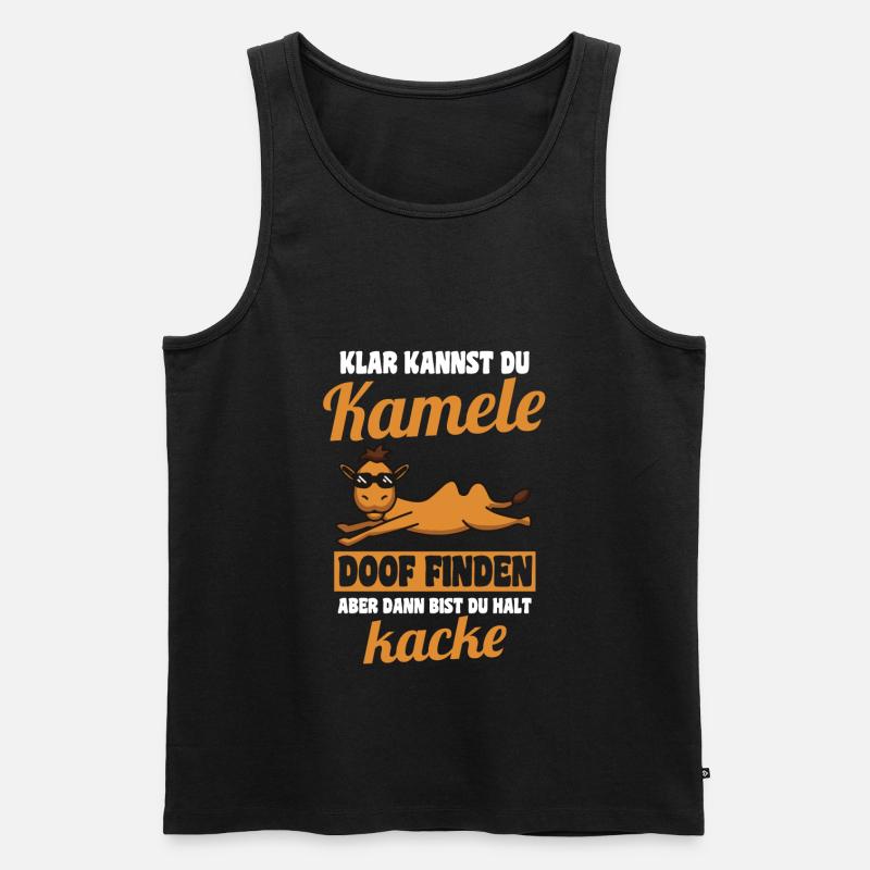 Kamele Kamel - Männer Premium Bio Tank Top - Schwarz