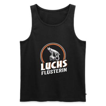 Luchs Flüsterin - Männer Premium Bio Tank Top - Schwarz - Vorne - Michal (187cm)