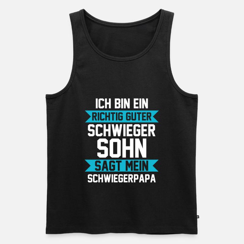 Schwiegersohn - Männer Premium Bio Tank Top - Schwarz