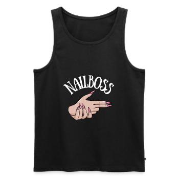 Nail Technician Nail Tech Artist Salon & - Männer Premium Bio Tank Top - Schwarz - Vorne - Michal (187cm)