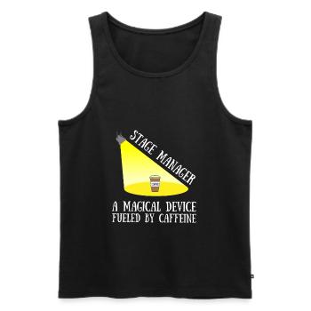 Stage Director Crew & Stage Manager Theater - Männer Premium Bio Tank Top - Schwarz - Vorne - AI Model Male 178 light (178cm)