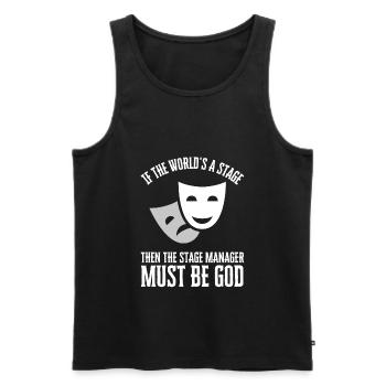 Stage Director Crew & Stage Manager Theater - Männer Premium Bio Tank Top - Schwarz - Vorne - AI Model Male 178 light (178cm)