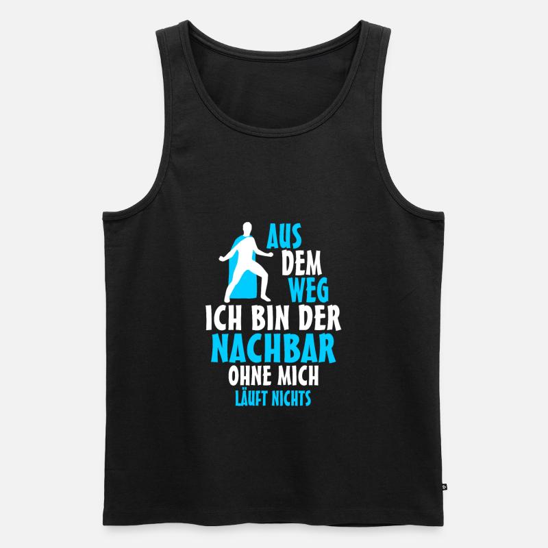 Nachbar - Männer Premium Bio Tank Top - Schwarz