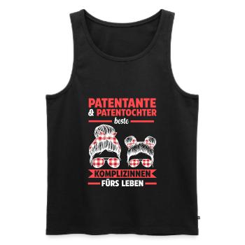 Patentochter Patin Patentante - Männer Premium Bio Tank Top - Schwarz - Vorne - Michal (187cm)