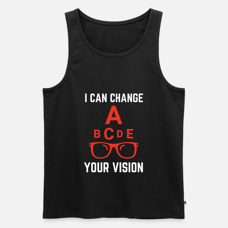 Ophthalmologist Optometrist Optometry And Optician - Männer Premium Bio Tank Top - Schwarz