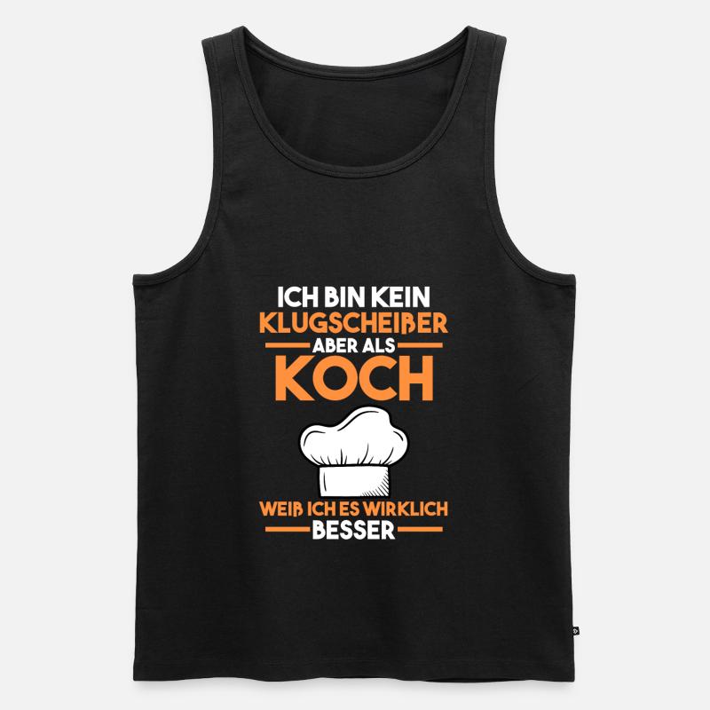 Koch Küchenchef Sternekoch - Männer Premium Bio Tank Top - Schwarz