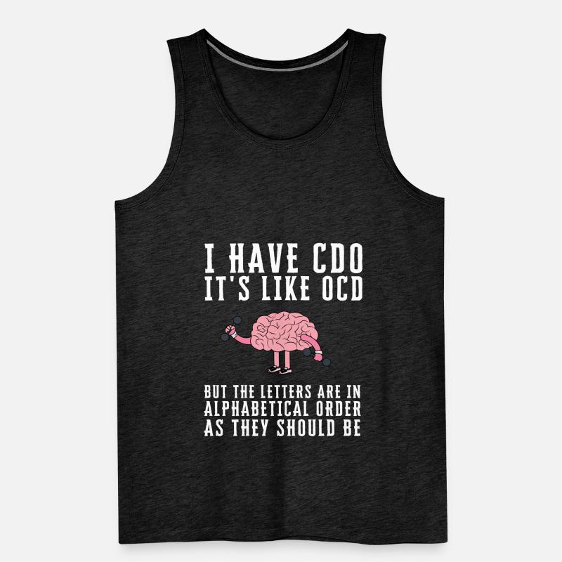 OCD Obsessive Compulsive Disorder Awareness Men's Premium Organic Tank Top