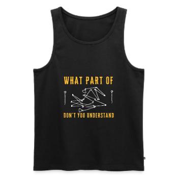 Land Surveying Land Surveyor Topographer And - Men's Premium Organic Tank Top - black - Front - AI Model Male 178 light (178cm)