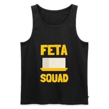 Feta Grec Feta Cheese Lover Et Greek Foodlover - Débardeur bio Premium Homme - noir - Devant - AI Model Male 178 light (178cm)