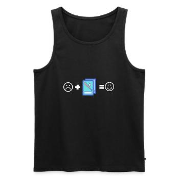 Baseball Card Collector And Baseball Memorabilia - Men's Premium Organic Tank Top - black - Front - Michal (187cm)