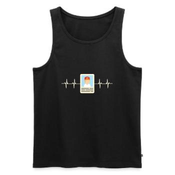 Baseball Card Collector And Baseball Memorabilia - Men's Premium Organic Tank Top - black - Front - Michal (187cm)