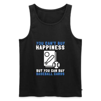 Baseball Card Collector And Baseball Memorabilia - Men's Premium Organic Tank Top - black - Front - Michal (187cm)