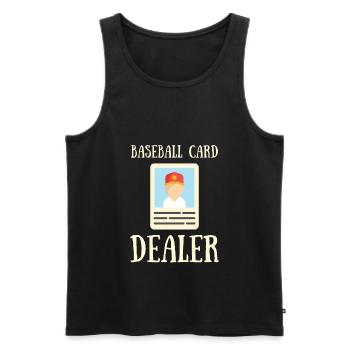 Baseball Card Collector And Baseball Memorabilia - Men's Premium Organic Tank Top - black - Front - Michal (187cm)