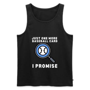 Baseball Card Collector And Baseball Memorabilia - Men's Premium Organic Tank Top - black - Front - Michal (187cm)