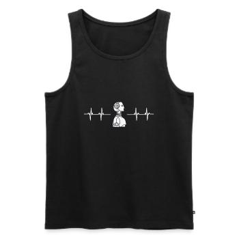 Robotics Robots Droid Builder And Robotics - Men's Premium Organic Tank Top - black - Front - AI Model Male 178 light (178cm)
