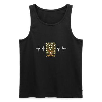 Genealogist Family Historian Genealogy Genealogist - Men's Premium Organic Tank Top - black - Front - AI Model Male 178 light (178cm)