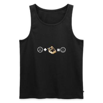 Roofer Roofing Contractor Construction Worker - Männer Premium Bio Tank Top - Schwarz - Vorne - AI Model Male 178 light (178cm)