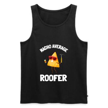 Roofer Roofing Contractor Construction Worker - Männer Premium Bio Tank Top - Schwarz - Vorne - AI Model Male 178 light (178cm)