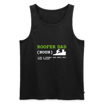 Roofer Roofing Contractor Construction Worker - Männer Premium Bio Tank Top - Schwarz - Vorne - AI Model Male 178 light (178cm)