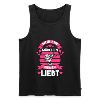 Imker Biene Bienen - Männer Premium Bio Tank Top - Schwarz - Vorne - Michal (187cm)