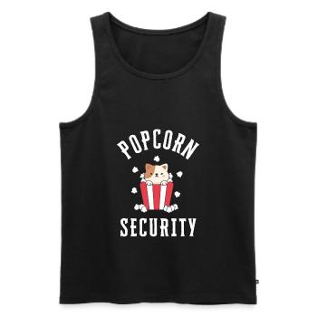 Popcorn Machine Movie Lover Cinéma Cinéma - Débardeur bio Premium Homme - noir - Devant - AI Model Male 178 light (178cm)