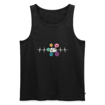 Dual Language Team Bilingual Teacher School Tutor - Männer Premium Bio Tank Top - Schwarz - Vorne - AI Model Male 178 light (178cm)