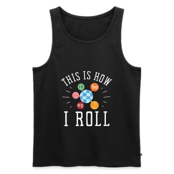 Dual Language Team Bilingual Teacher School Tutor - Männer Premium Bio Tank Top - Schwarz - Vorne - AI Model Male 178 light (178cm)