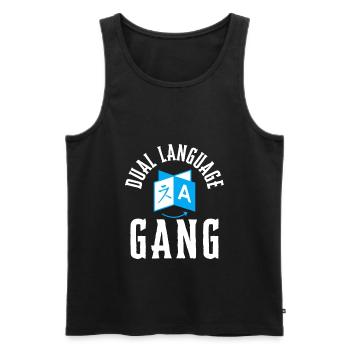 Dual Language Team Bilingual Teacher School Tutor - Männer Premium Bio Tank Top - Schwarz - Vorne - AI Model Male 178 light (178cm)