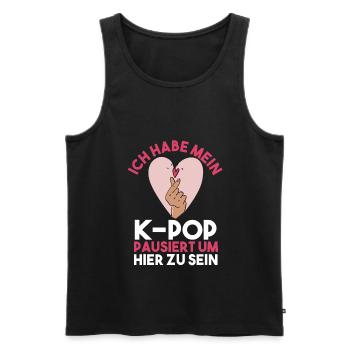 K-pop - Männer Premium Bio Tank Top - Schwarz - Vorne - Michal (187cm)