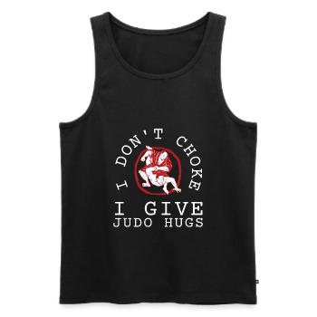 Judo Judoka Jiu Jitsu And Taekwondo Martial Arts - Men's Premium Organic Tank Top - black - Front - Michal (187cm)
