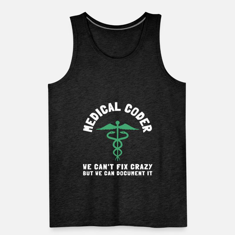 Medical Coder Coding VA Nurse And Clinical Coding Männer Premium Bio Tank Top