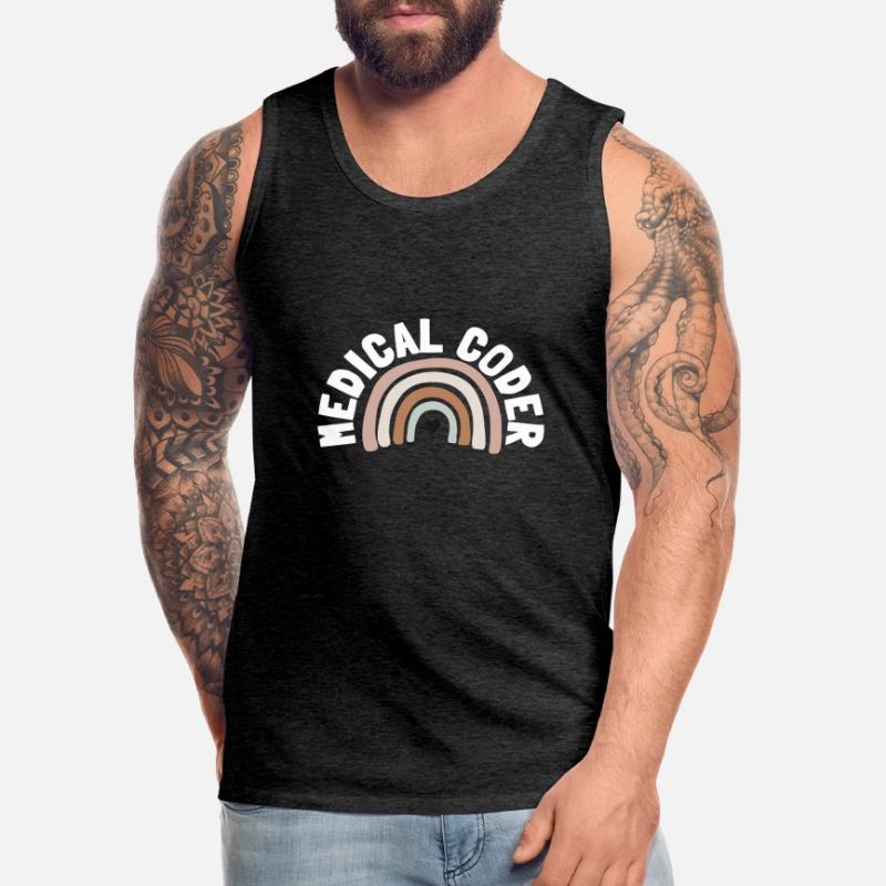 Medical Coder Coding VA Nurse And Clinical Coding Männer Premium Bio Tank Top