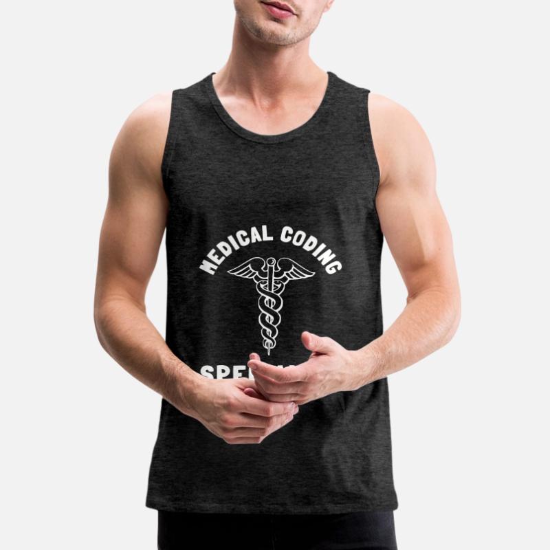 Medical Coder Coding VA Nurse And Clinical Coding Männer Premium Bio Tank Top