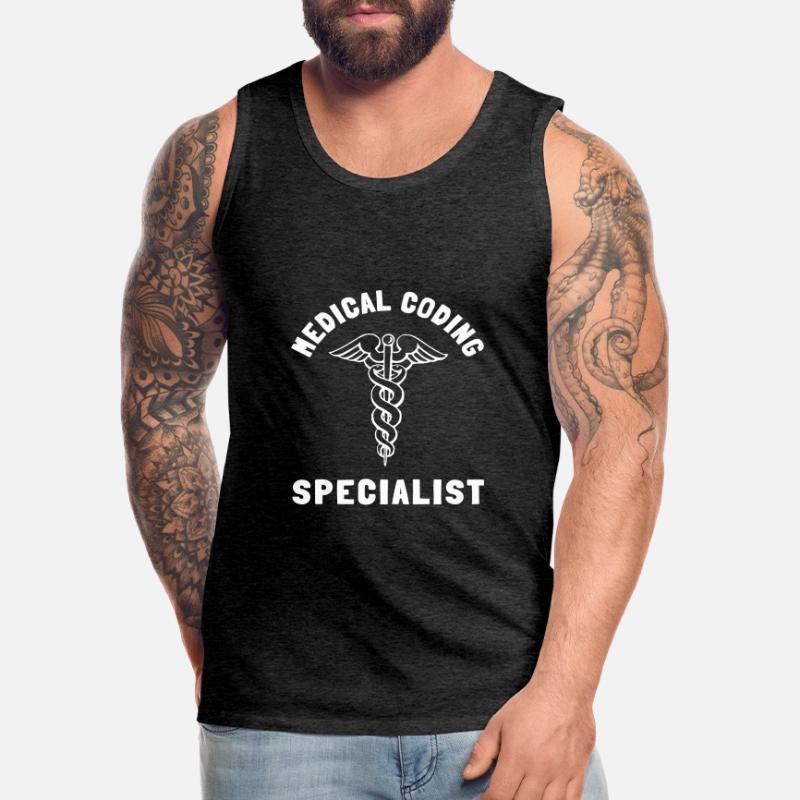 Medical Coder Coding VA Nurse And Clinical Coding Männer Premium Bio Tank Top