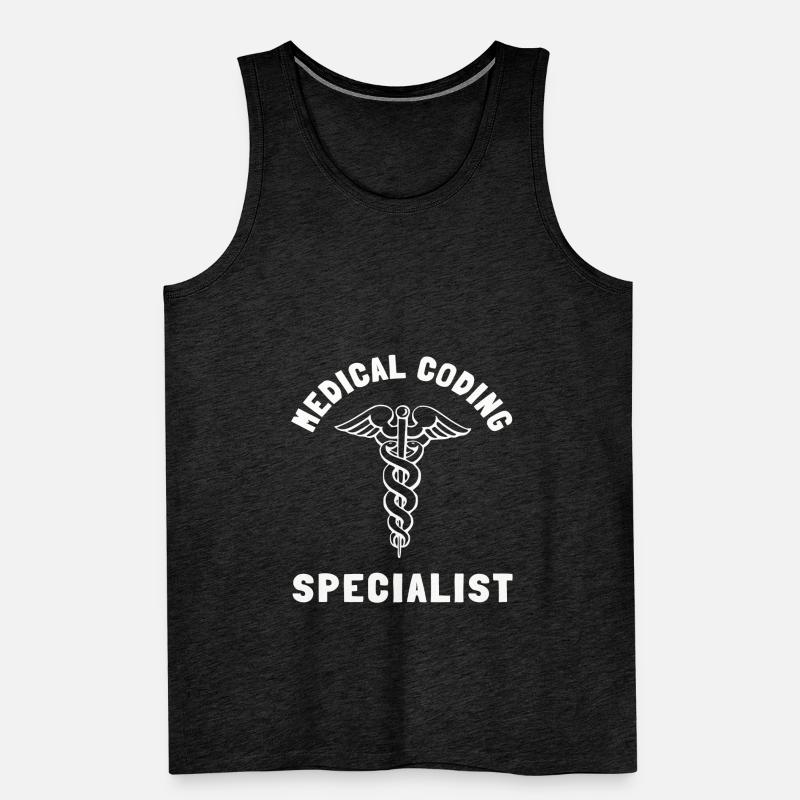 Medical Coder Coding VA Nurse And Clinical Coding Männer Premium Bio Tank Top