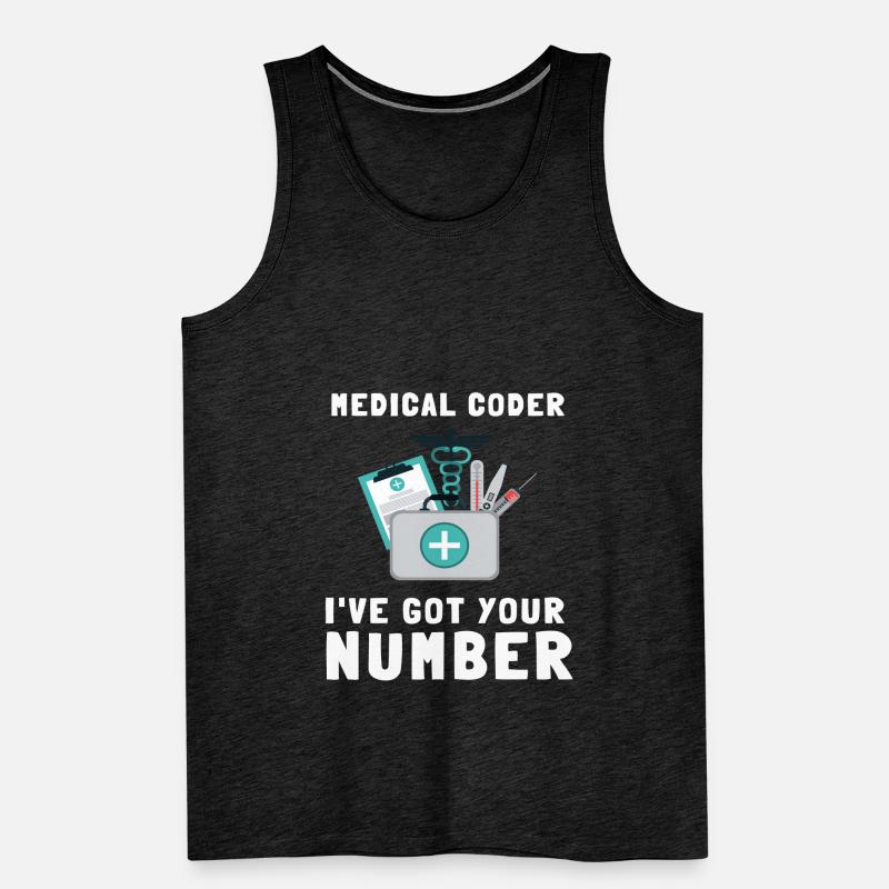 Medical Coder Coding VA Nurse And Clinical Coding Männer Premium Bio Tank Top