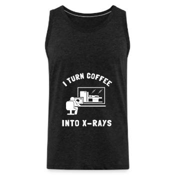 Radiology Tech Radiologist X-Ray Technologist Rad - Men's Premium Organic Tank Top - charcoal grey - Front - Alexander (188cm)