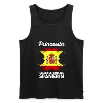 Prinzessin Espana Spanier Spanisches Spanien - Männer Premium Bio Tank Top - Schwarz - Vorne - Michal (187cm)