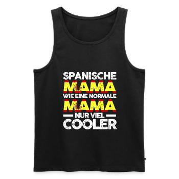 Spanierin Spanienische Mama Spanien Mutter Espana - Männer Premium Bio Tank Top - Schwarz - Vorne - Michal (187cm)
