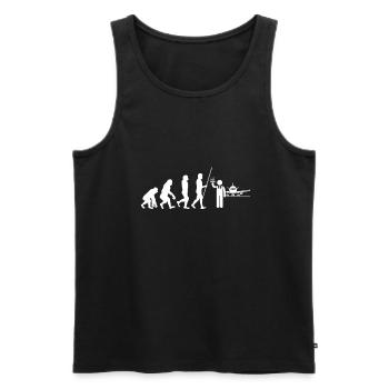 Flight Attendant Steward Stewardess Air Hostess - Männer Premium Bio Tank Top - Schwarz - Vorne - AI Model Male 178 light (178cm)