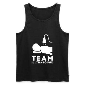 Sonographer Ultrasound Echography Sonography - Männer Premium Bio Tank Top - Schwarz - Vorne - AI Model Male 178 light (178cm)