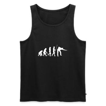 Pool Billiards Cue Sports And Snooker Tournament - Men's Premium Organic Tank Top - black - Front - Michal (187cm)