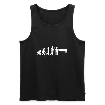 Pool Billiards Cue Sports And Snooker Tournament - Men's Premium Organic Tank Top - black - Front - Michal (187cm)