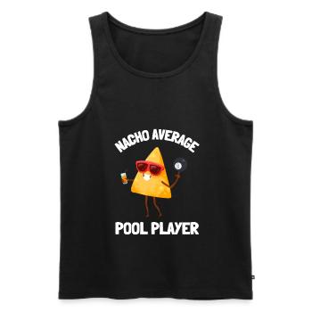 Pool Billiards Cue Sports And Snooker Tournament - Men's Premium Organic Tank Top - black - Front - Michal (187cm)