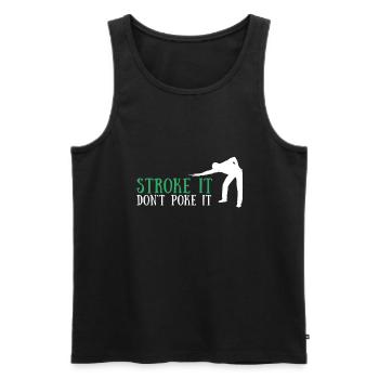 Pool Billiards Cue Sports And Snooker Tournament - Men's Premium Organic Tank Top - black - Front - Michal (187cm)