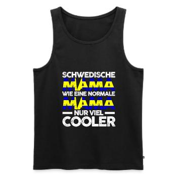 Schweden Schwedenische Mama Schweden Mutter Skandi - Männer Premium Bio Tank Top - Schwarz - Vorne - Michal (187cm)