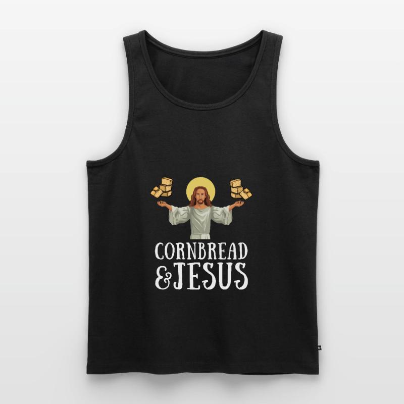 Cornbread Baking Cornmeal Muffins Batter Bread Männer Premium Bio Tank Top