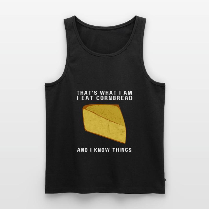 Cornbread Baking Cornmeal Muffins Batter Bread Männer Premium Bio Tank Top