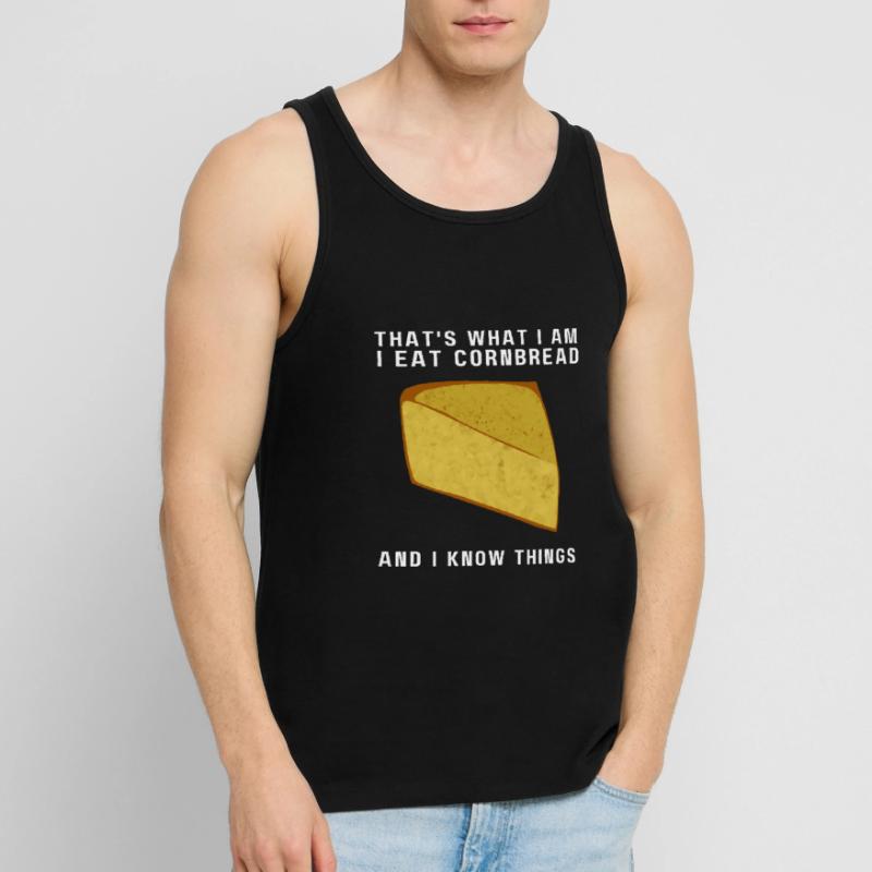 Cornbread Baking Cornmeal Muffins Batter Bread Männer Premium Bio Tank Top